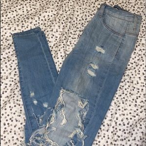 Fashion nova ripped skinny jeans